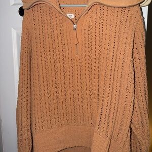 American Eagle Outfitters Cowl Neck Sweater in Warm Brown